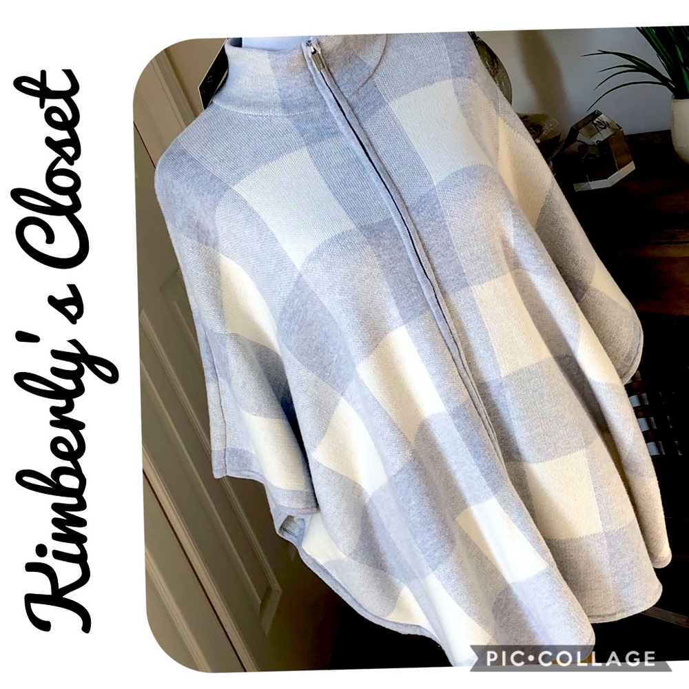 💕🆕JONES NEW YORK💕 Buffalo Plaid Cape